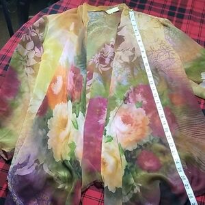Chenault Multicolor Sheer Kimono